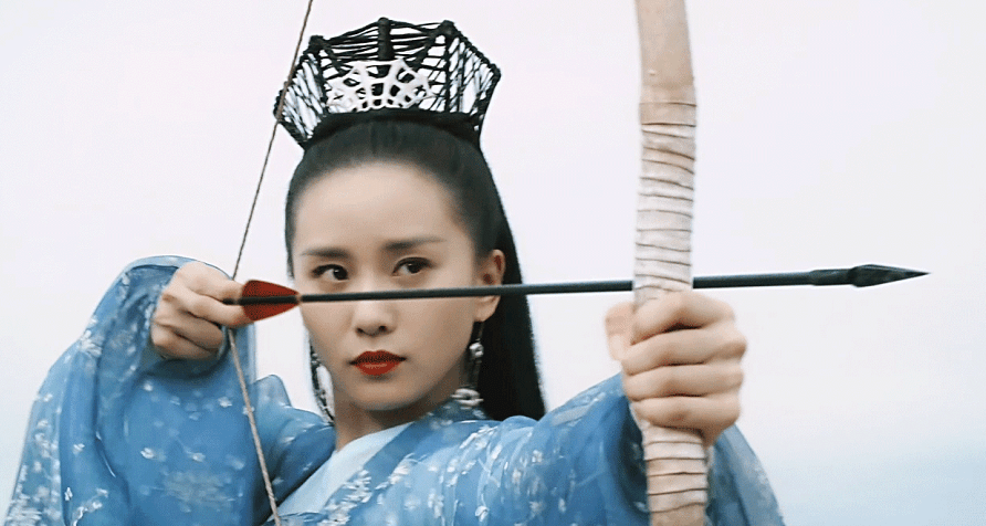 古装女神射箭大赏:杨幂赵丽颖雷同,刘诗诗刘亦菲帅气