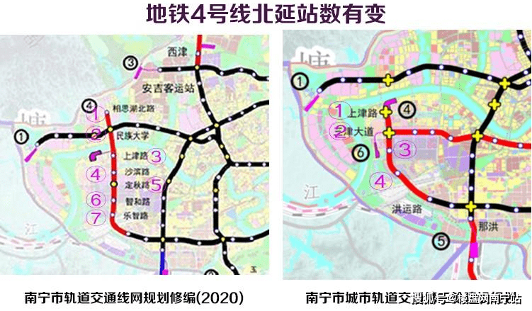 原创南宁机场线变化超32楼盘受益,两延长线站数有变!你家住地铁口?