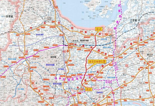 近日,湖杭高速公路吴兴至德清段工程,苏台高速公路南浔至桐乡段及桐乡