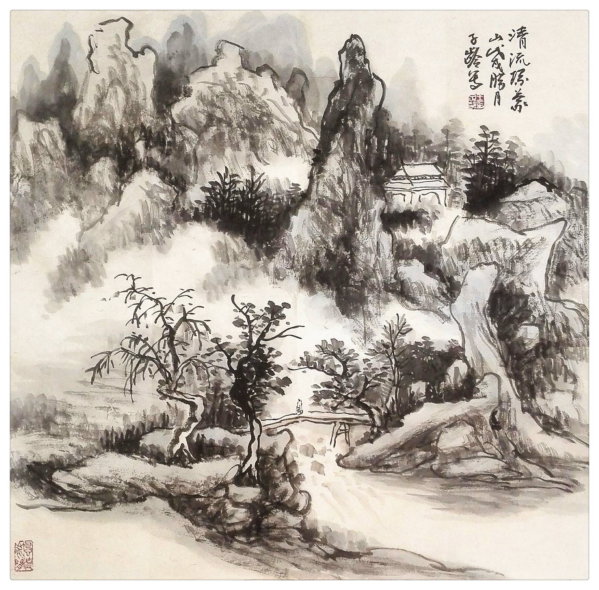 2014年11月,在徐州市艺术馆举办《溪山清远——王子龄山水画展》.