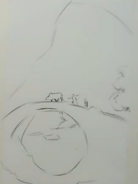 形和颜色层次画好,画面柔美有意境