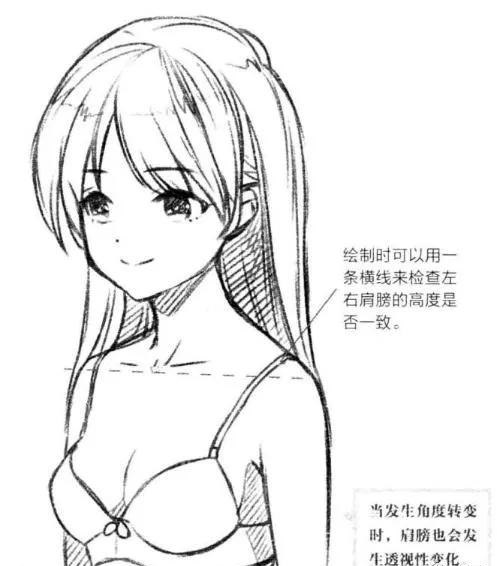 漫画人物绘画头颈肩画法