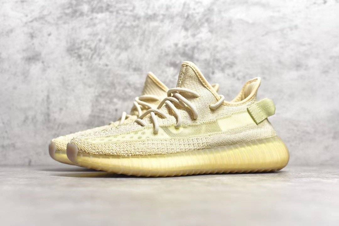 pk亚麻天使椰子yeezy350v2flax