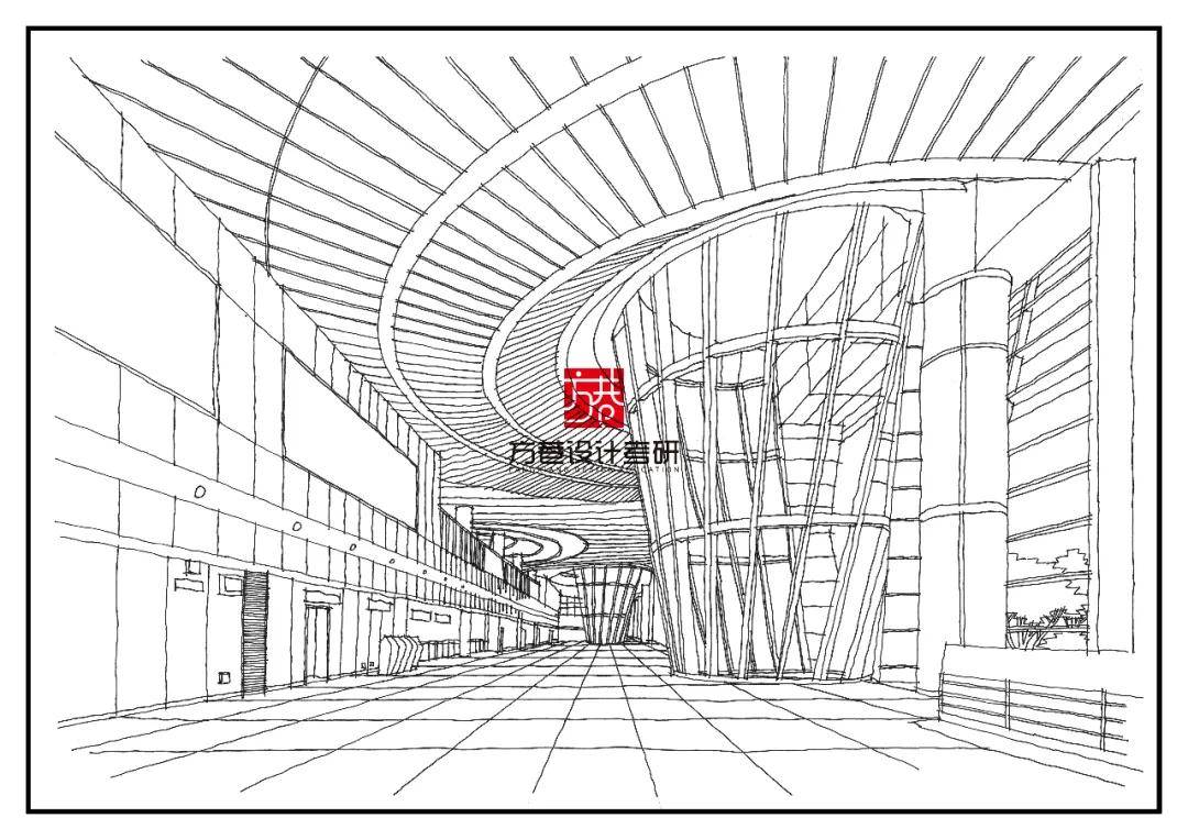 环艺空间手绘线稿表达 | 室内设计素材分享(一)