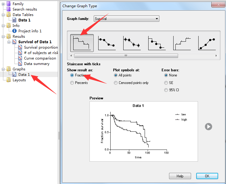 Graphpad绘制生存曲线_Graphs