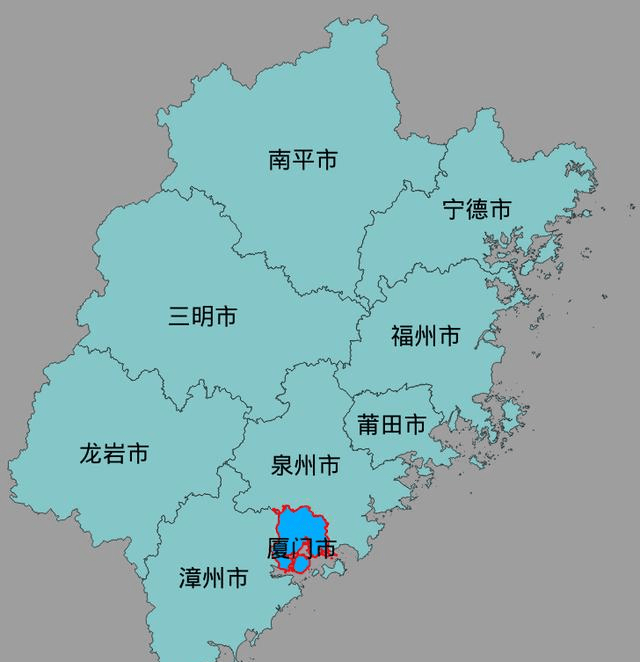 福建省厦门市建成区排名 有你的家乡吗?