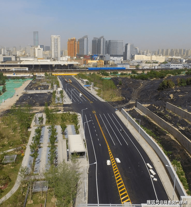 通车徐州这条道路建成大大改善火车站东广场交通出行条件