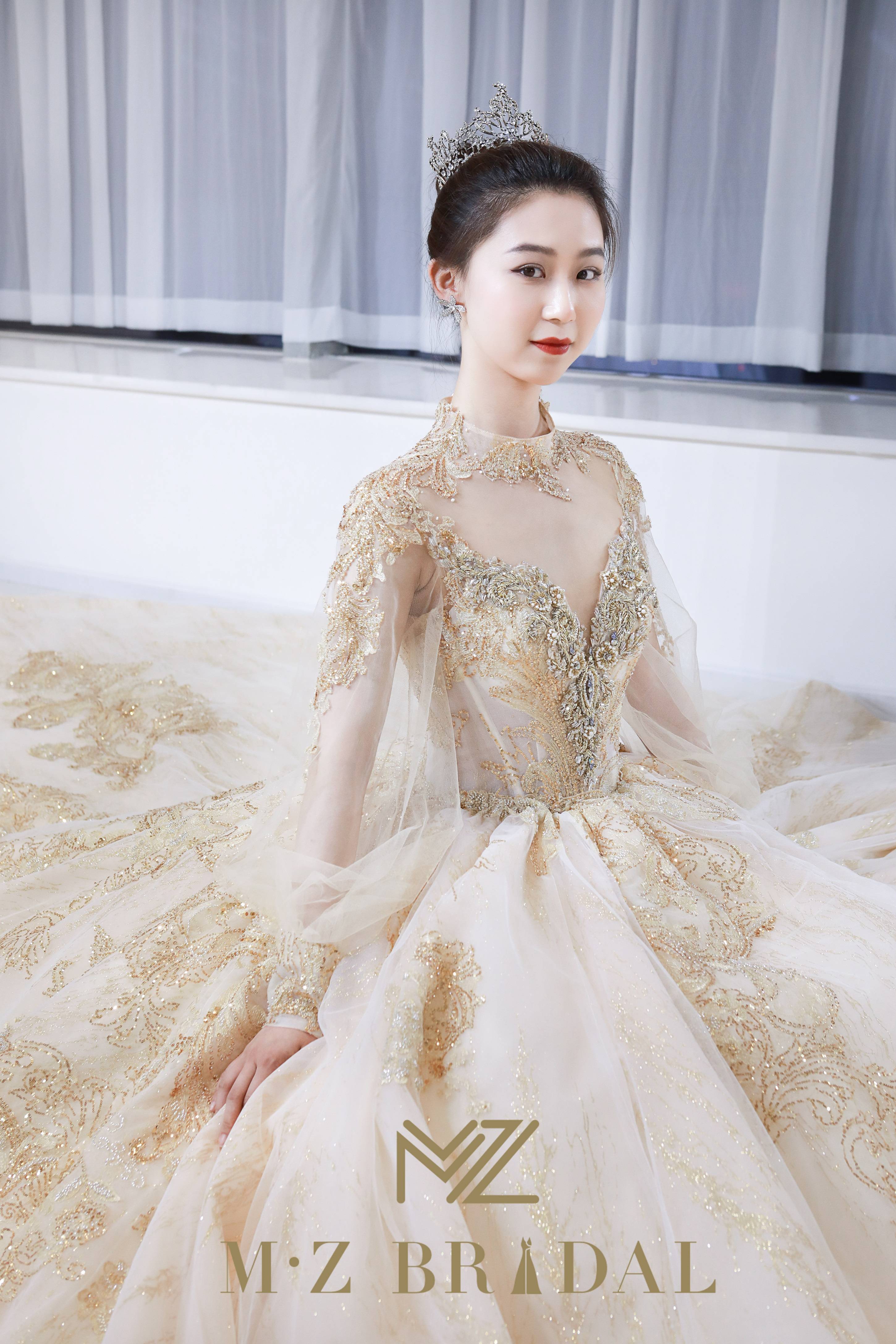 mz bridal成都婚纱礼服新娘试纱分享