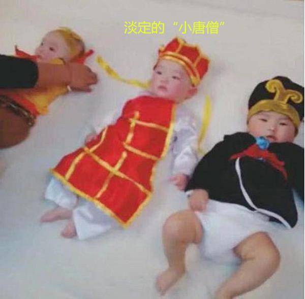 师徒|宝宝超级配合，有没有被“萌”到？三胞胎拍照扮演“唐僧师徒”