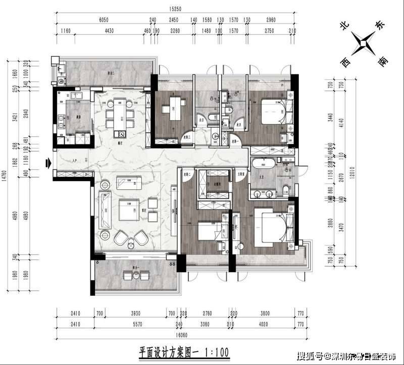 揭秘深圳福田香蜜湖中央区豪宅——深业中城全案户型解析