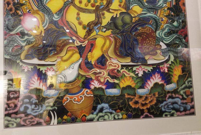 蓝画黄|张同禄掐丝珐琅景泰蓝画黄财神