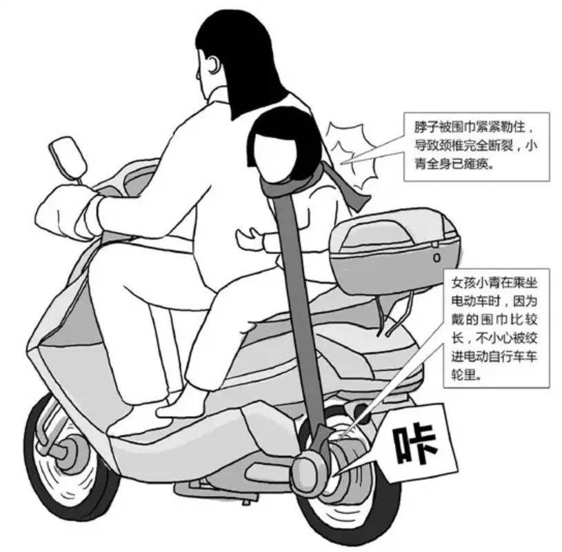 原创3岁女孩坐电动车被卷进卡车：莫让电瓶车成为孩子夺命车