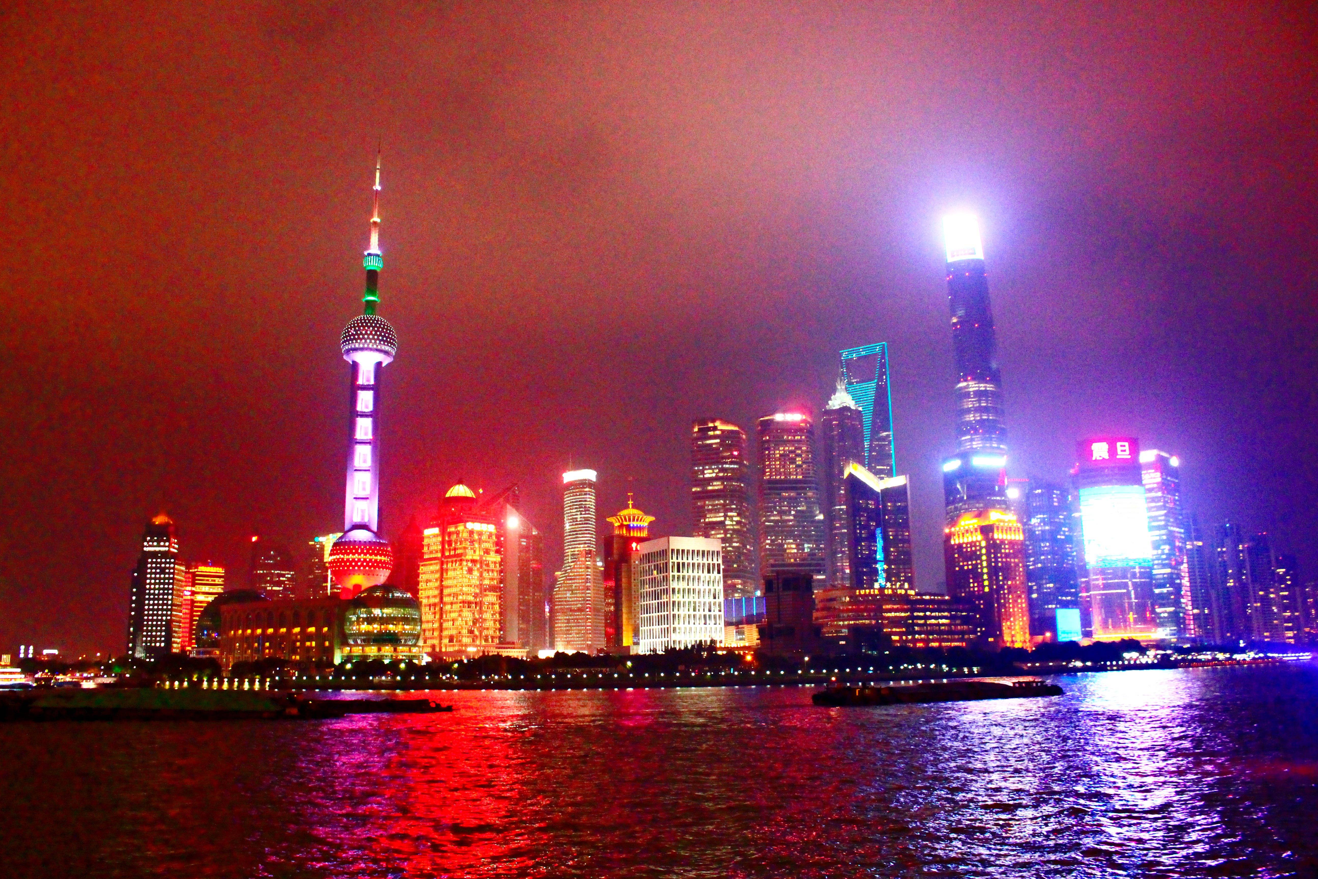现代化的中国:上海外滩夜景