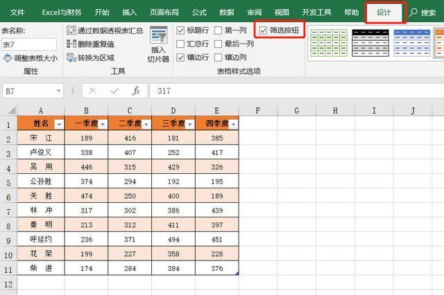 excel超级表功能:求和,筛选,图表等等统统都有了_表格