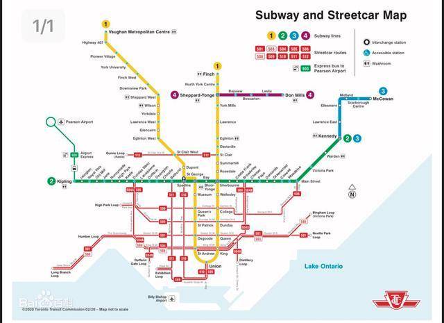 加拿大最大城市多伦多,拥有4条地铁线路,69个车站,总长68公里