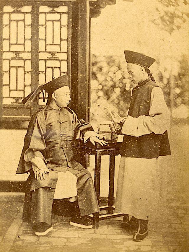 原创北京旧影1874年,镶黄旗中的阿尔巴津后裔