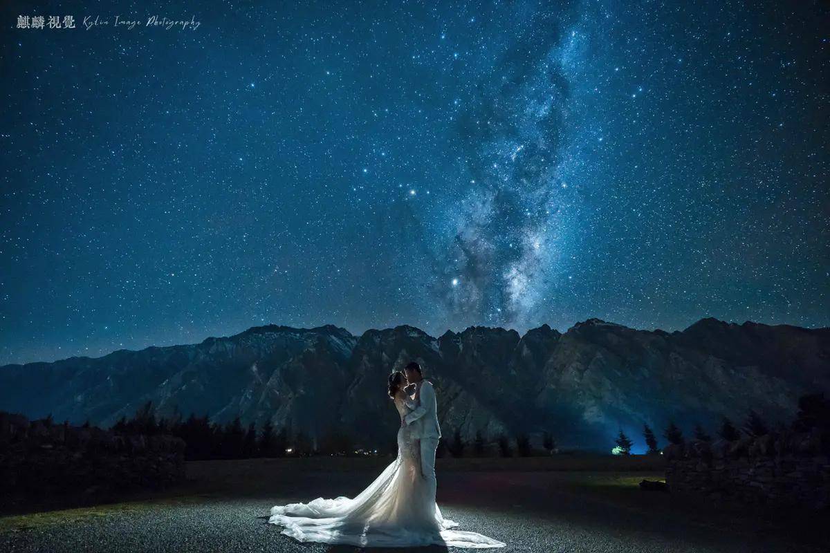 那些你不能错过的【新西兰旅拍名场面】新西兰 库克山 婚纱照 星空
