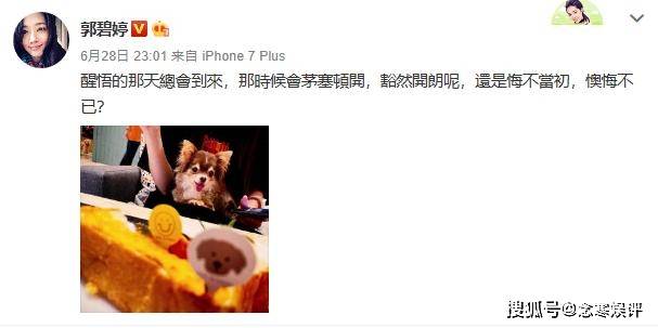『向太』向太发文解释原因,参加心灵分享会所致,郭碧婷疑患上孕期焦虑症