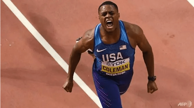 洛杉矶 卫冕世界冠军克里斯蒂安·科尔曼(christian coleman)在周二