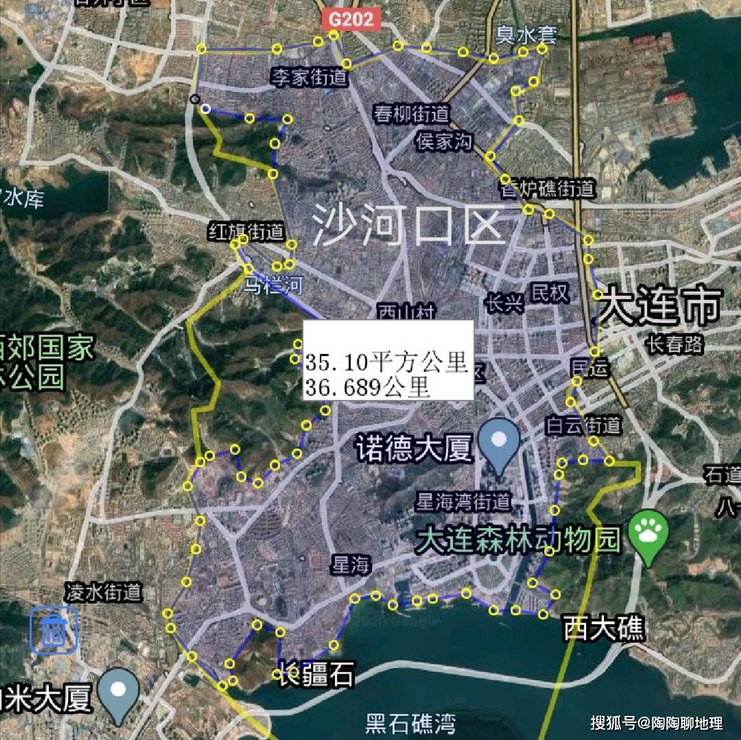 大连市建成区面积排名,金州区最大,长海县最小,来了解一下?