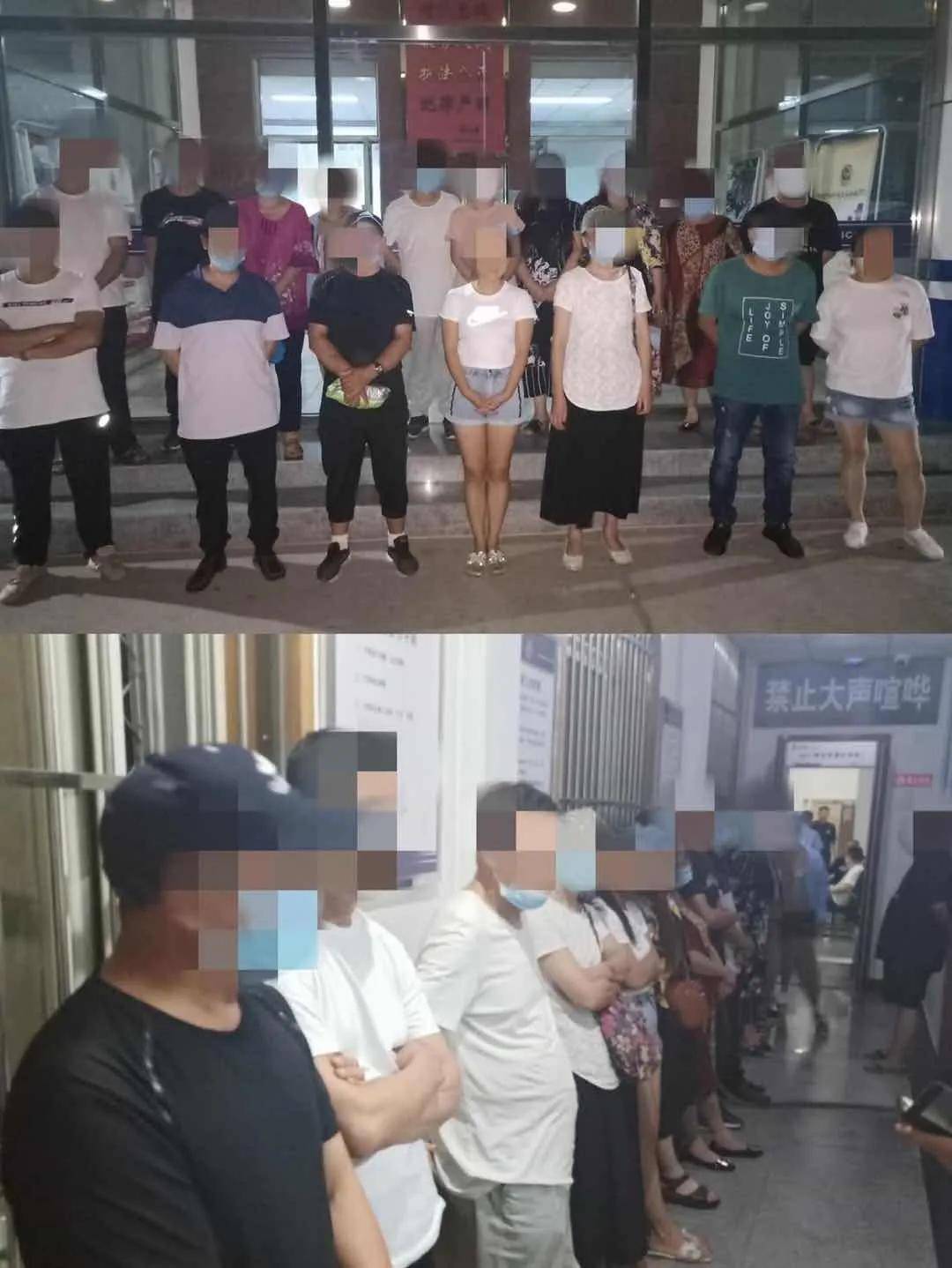 廊坊市大批民警出动,抓违法聚赌男女37人!