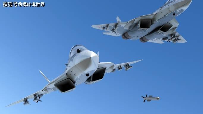 当苏-57战机碰上F-22战机，就是一个被动挨打的活