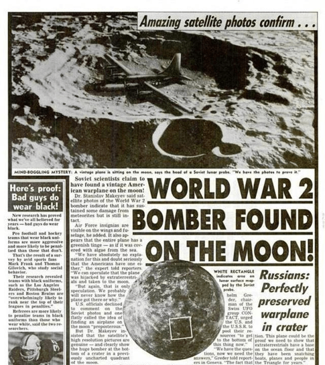 二战飞机莫名失踪,几十年后,苏联声称在月球上找到其中一架