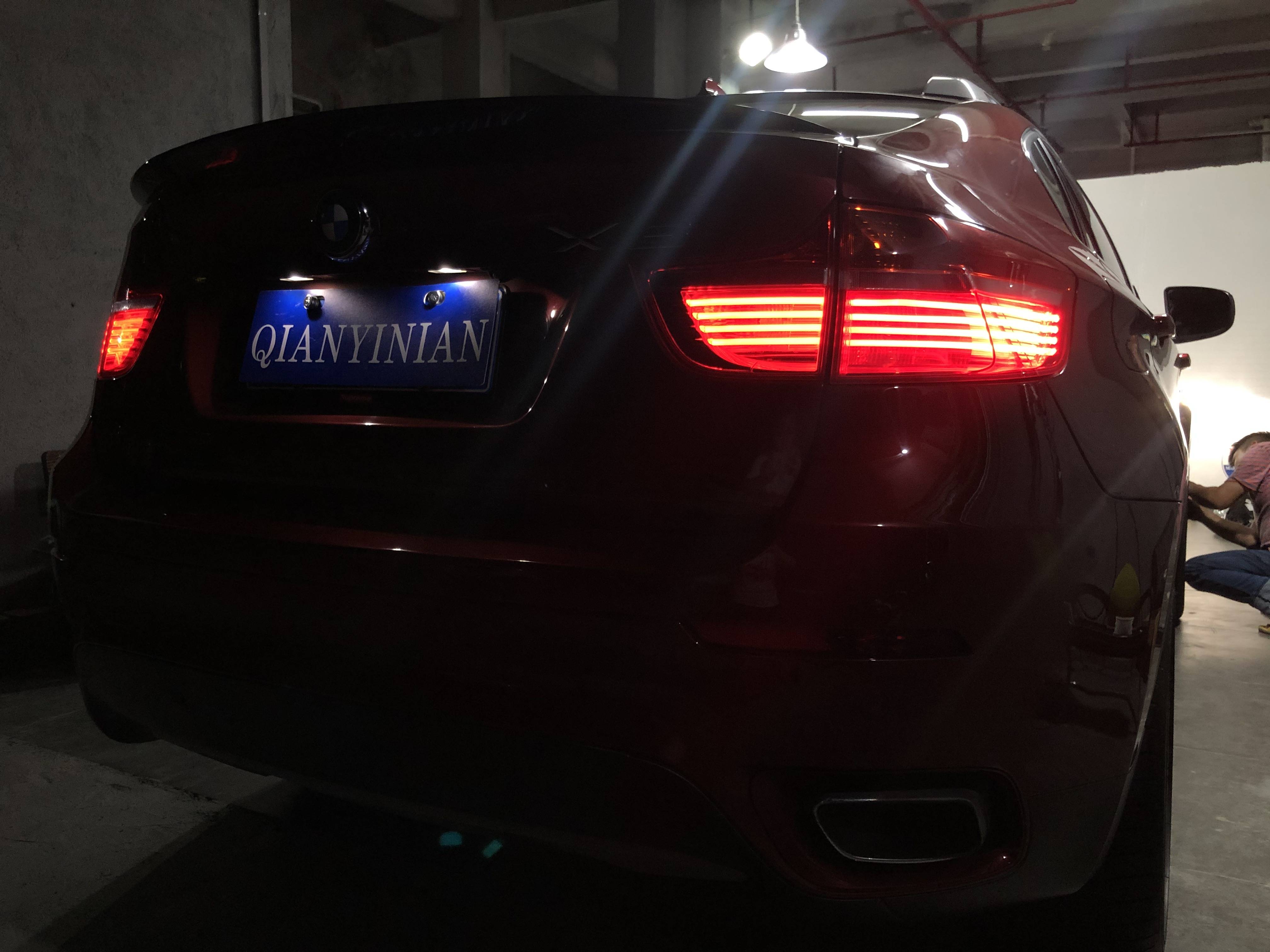 bmw宝马x6e71旧款改装新款前led大灯