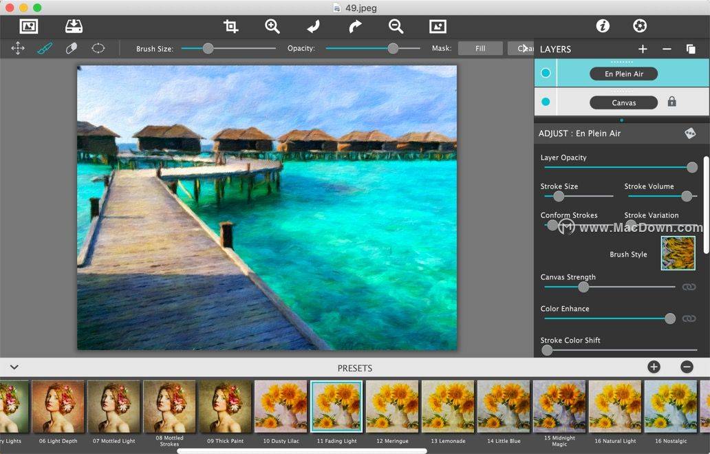 jixipix artista impresso pro for mac(印象派油画滤镜效果软件)