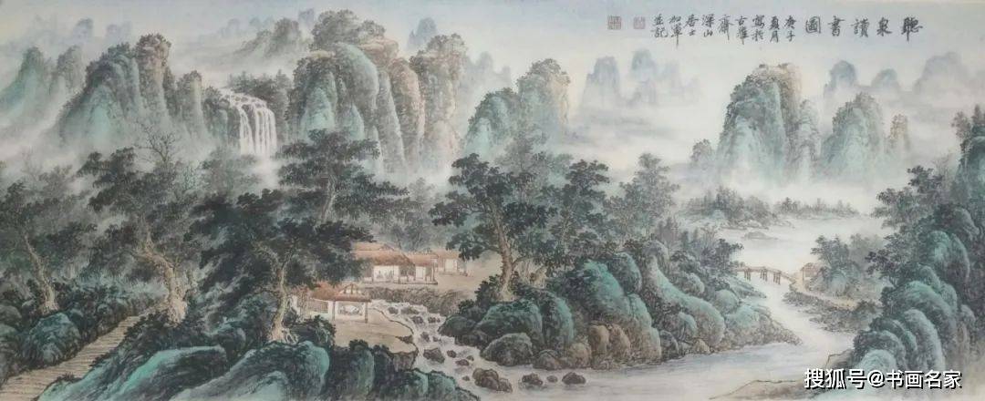 据传唐代的时候,玄宗命令画家李思训和吴道子,一起在大同殿描绘嘉陵江