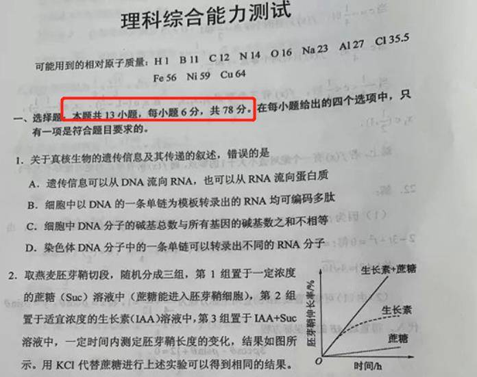 忘涂理综选择题，高考学子号啕大哭：本来可以上一本，结果变大专