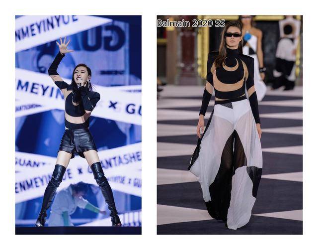 白冰|公演穿啥?白冰“卫生纸”裙是大牌新款,钟丽缇定制设计货不对板