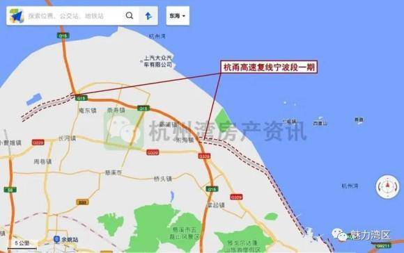 打开手机导航,发现杭甬高速复线已经出现在地图上,指日可待