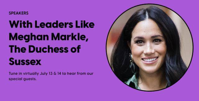梅根|梅根出息了！得知与奥巴马夫人同台，穿宝蓝裙把大牌配饰全戴上了