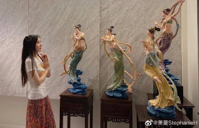 腰肢|萧蔷飞天仙女造型超美！性感妖娆腰肢纤细魔鬼身材