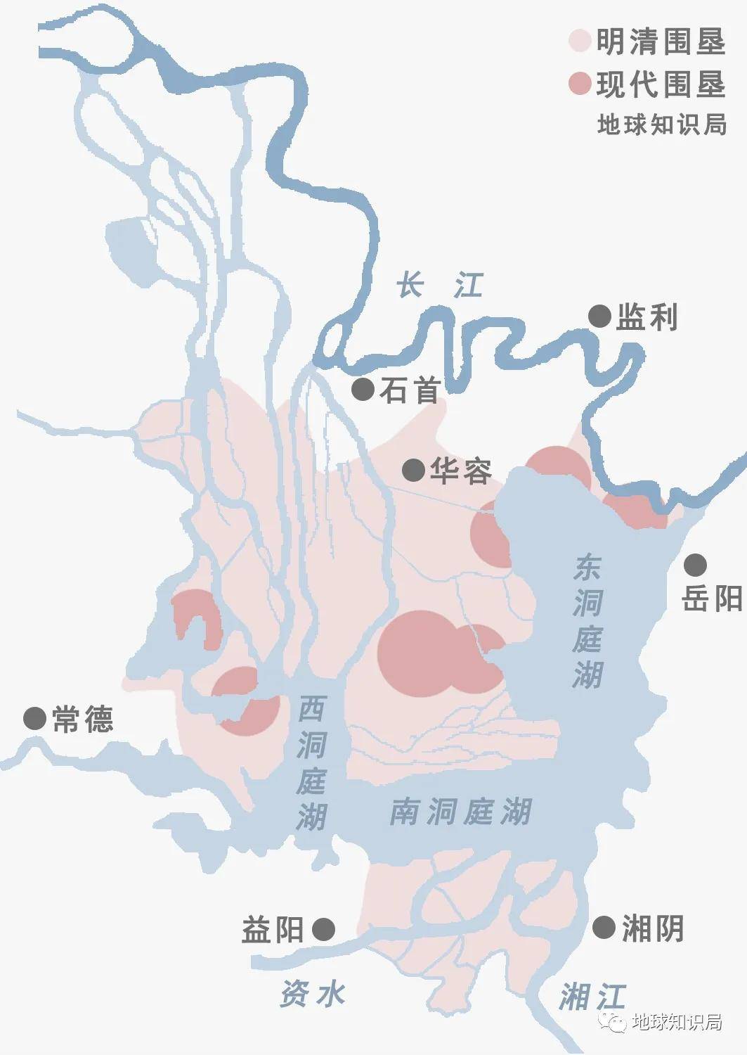 便出现了"与水争地"的势头"湖边稍高之地,无不筑围成田,滨湖堤垸如鳞