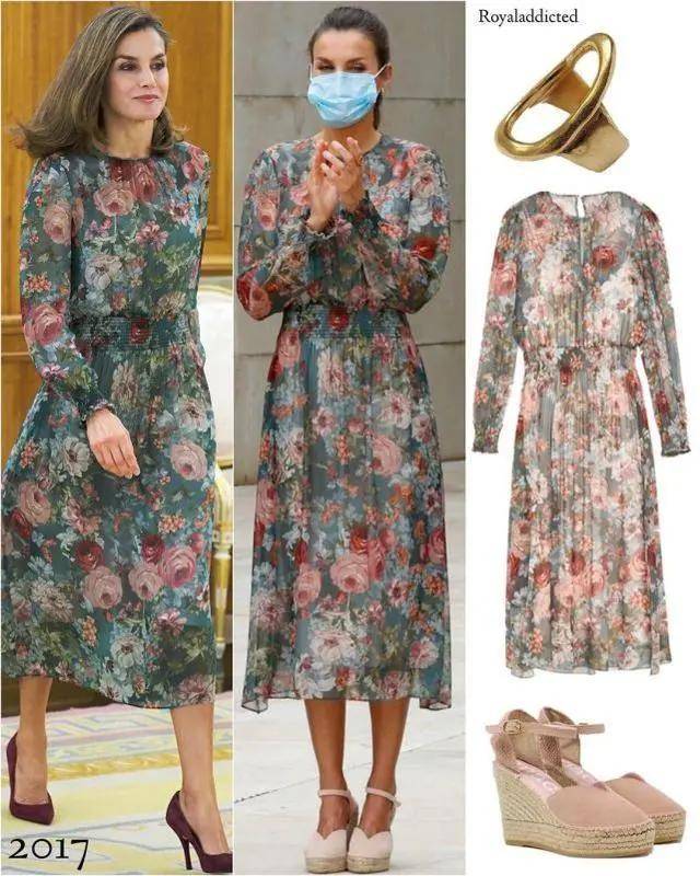 莱蒂齐亚|西班牙王后又亮相,zara穿出大牌感,看到脚上“笨笨鞋”我闭嘴了