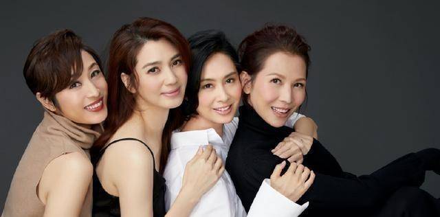 原创"港普f4"合体拍摄闺蜜照,四位港风美人风采依旧,魅力不减当年