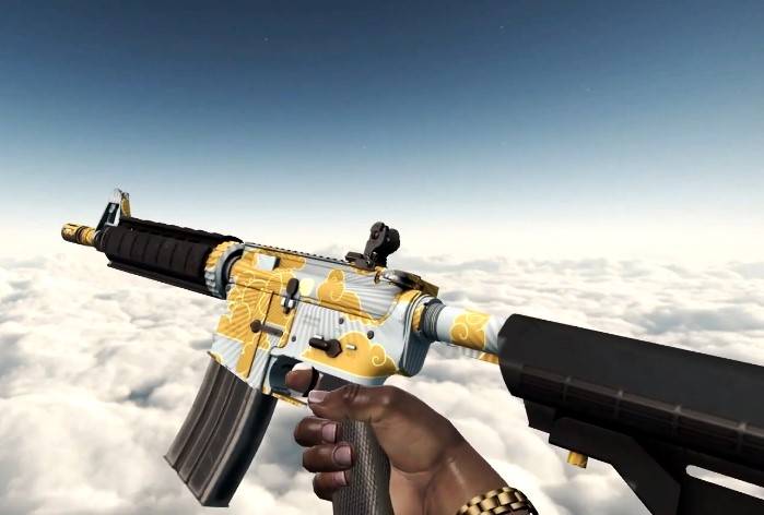 csgo:m4a1增强后,m4a4皮肤都降价了?这2把刚好入手