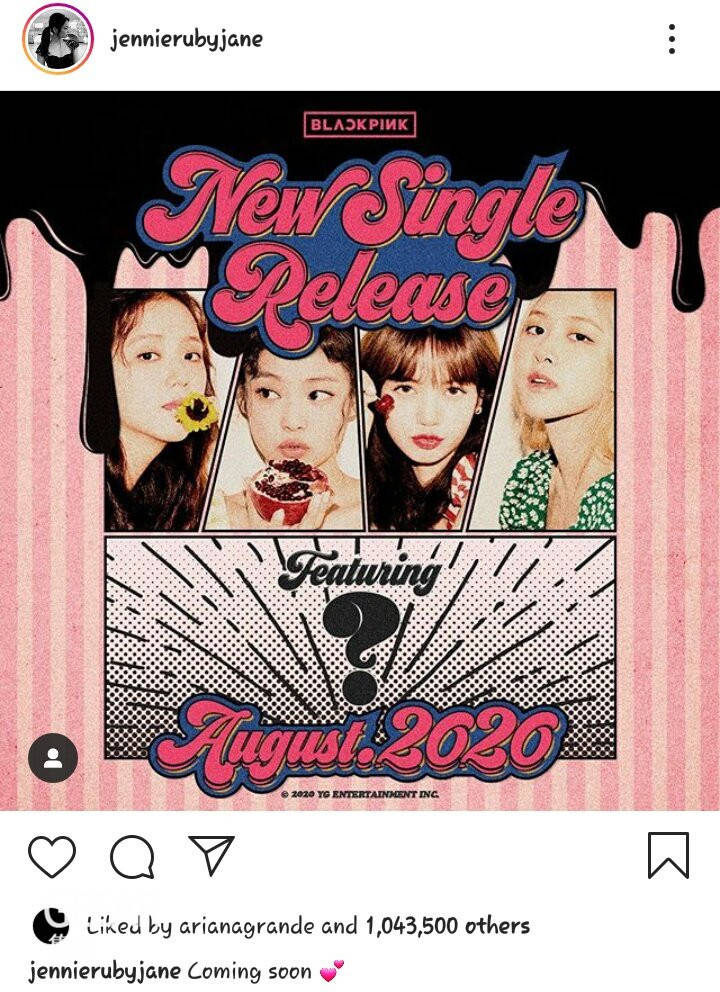 合作|原创BLACKPINK新作品或将跟Ariana Grande合作！