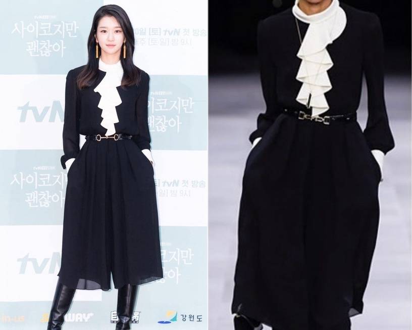 裙装|《虽然是精神病但没关系》徐睿知穿搭每套都破万！华丽裙装个人时装秀