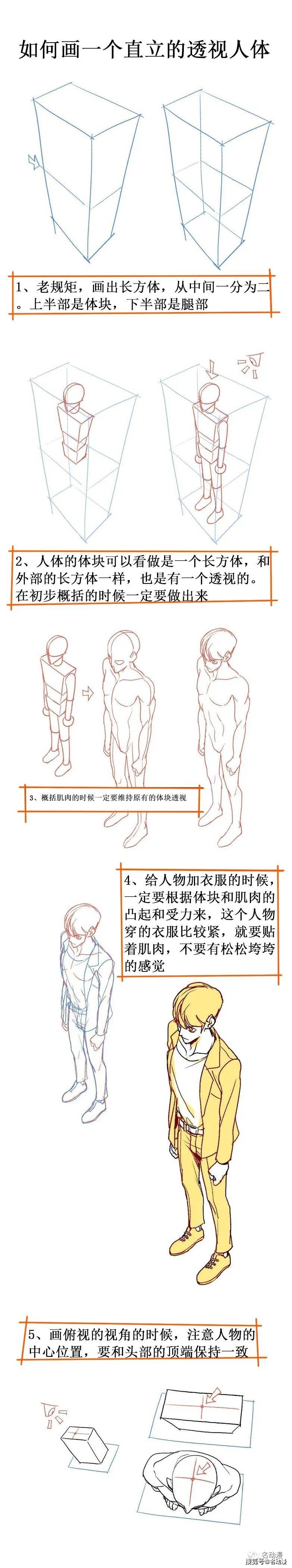 大的人体透视的绘画创作技巧