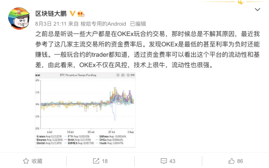 价格|BTC发生暴跌，爆了多少冤枉仓，OKEx持仓成本更低