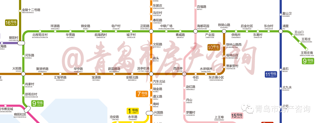 青岛地铁规划线路大变动!你家会成地铁房吗?