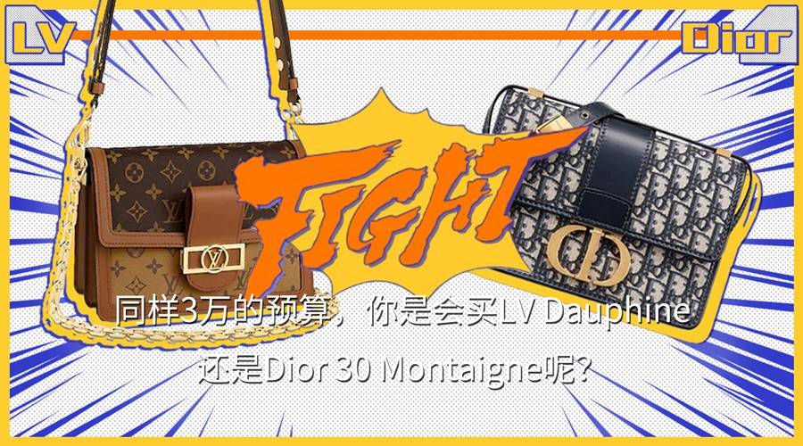 包袋|同样3万的预算，你是会买LV Dauphine还是Dior 30 Montaigne呢？