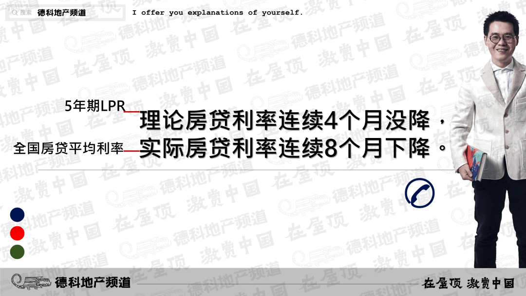 行情还没完：房贷利率连续8个月下降。︱德科地产频道Live