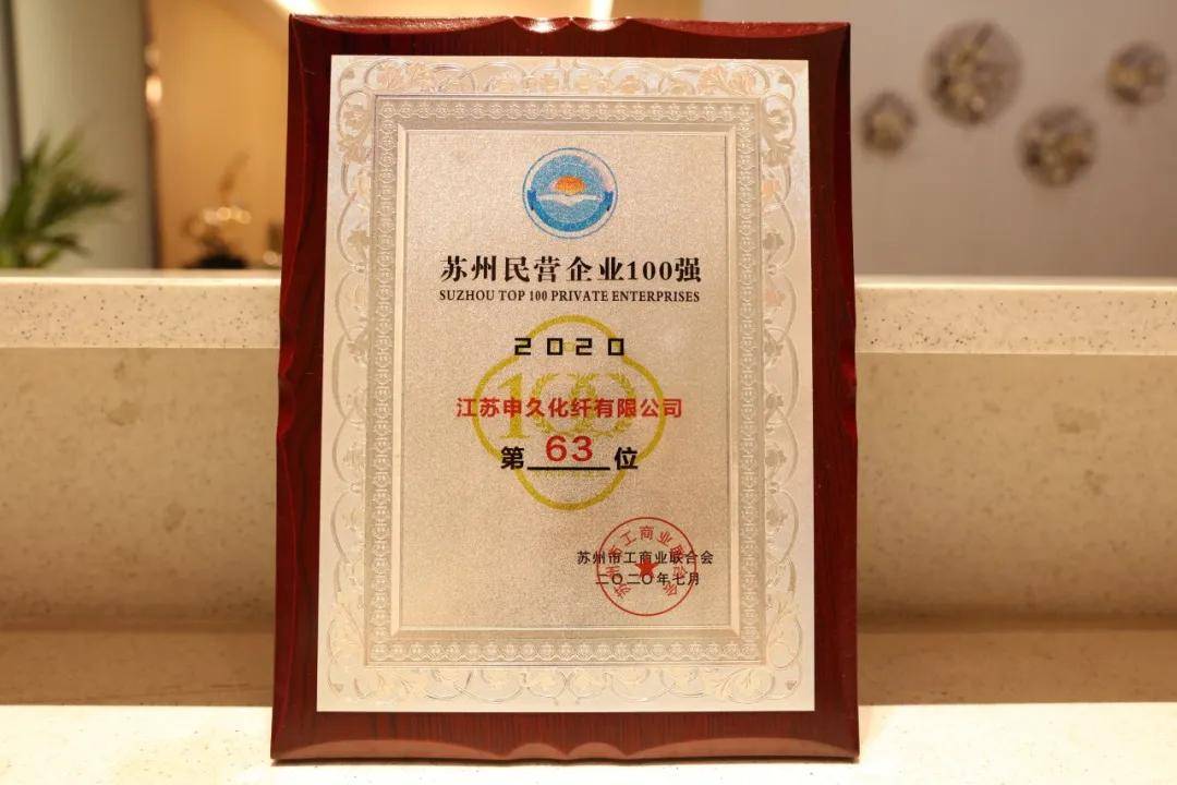 2020苏州民营企业100排行_2020苏州民营企业100强发布|申久公司位列63位