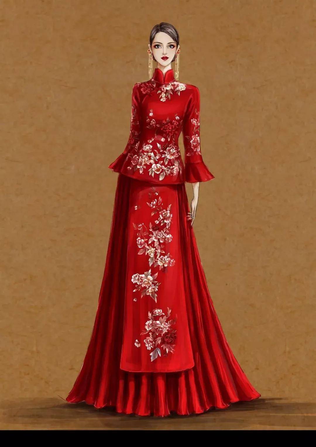 中式婚纱的特点_中式婚纱