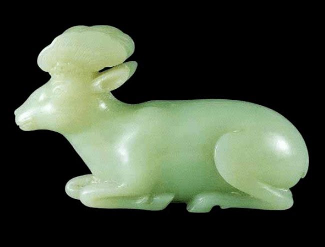 古玉镶嵌:馆藏玉鹿赏析(图)