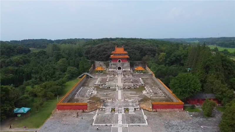 惠游湖北-航拍钟祥明显陵景区